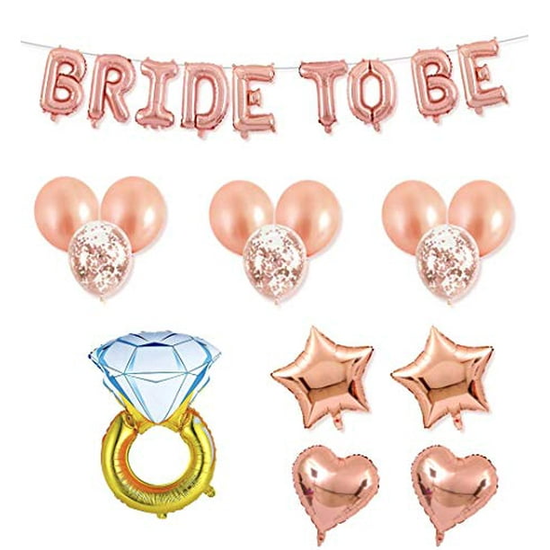 Details about    Banner Rose Gold Glitter Party Decorations for Bridal Showers 